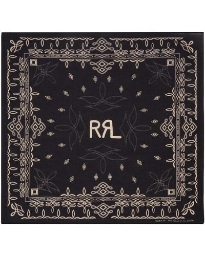 RRL Rios バンダナ スカーフ - ブラック