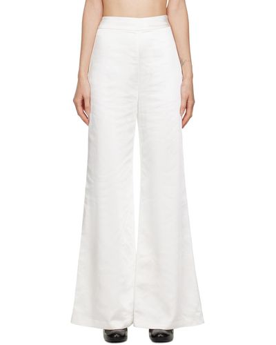Third Form Flare Trousers - White