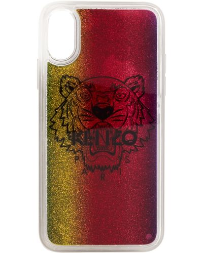 KENZO Glitter Tiger Head Iphone X/xs Case - Multicolour