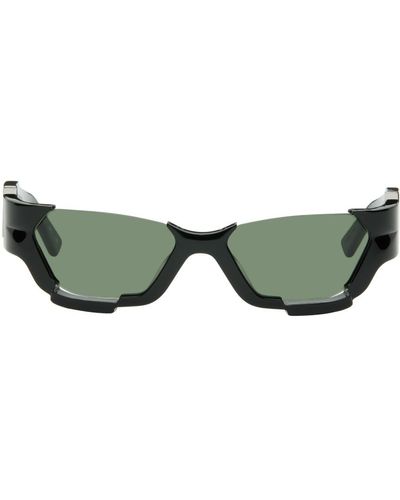 Feng Chen Wang Ssense Exclusive Deconstructed Sunglasses - Green