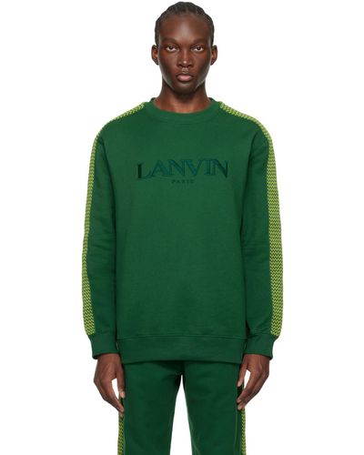 Lanvin ーン Side Curb スウェットシャツ - グリーン