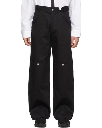 Spencer Badu Cotton Cargo Pants - Black