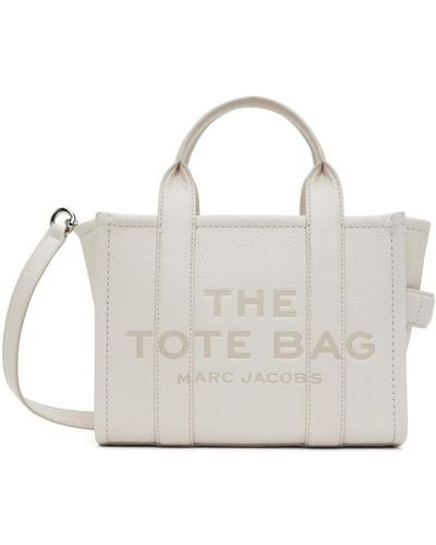 Marc Jacobs オフホワイト The Leather Small Tote Bag トートバッグ