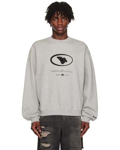 Adererror Gray Embroidered Sweatshirt