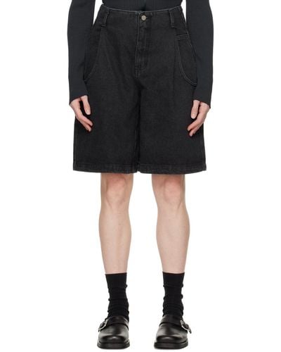 Amomento Pocket Denim Shorts - Black
