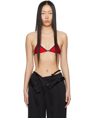 Miaou Red Jo Bikini Top - Black