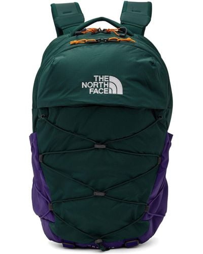 The North Face Green & Blue Borealis Backpack