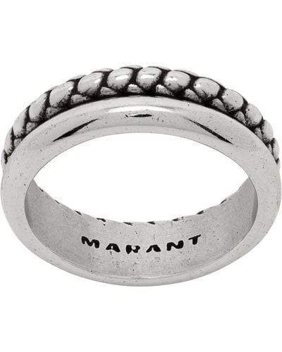 Isabel Marant Silver Band Ring - Metallic