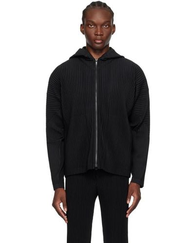 Homme Plissé Issey Miyake Monthly Colour April Hoodie - Black