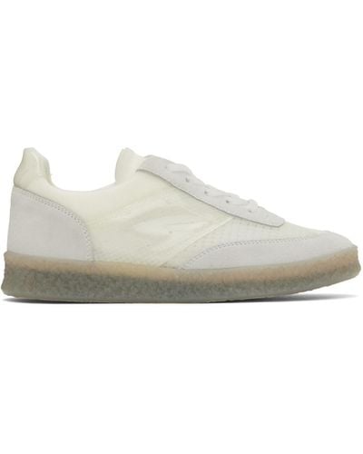 MM6 by Maison Martin Margiela Suede-panelling Mesh Trainers - White
