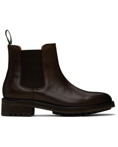 Polo Ralph Lauren Brown Bryson Chelsea Boots - Black