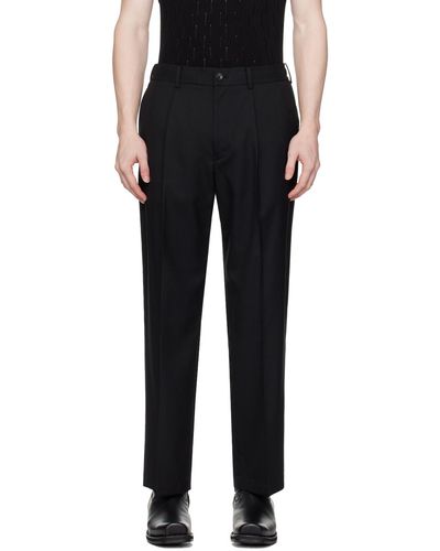 N. Hoolywood Wide Tape Trousers - Black