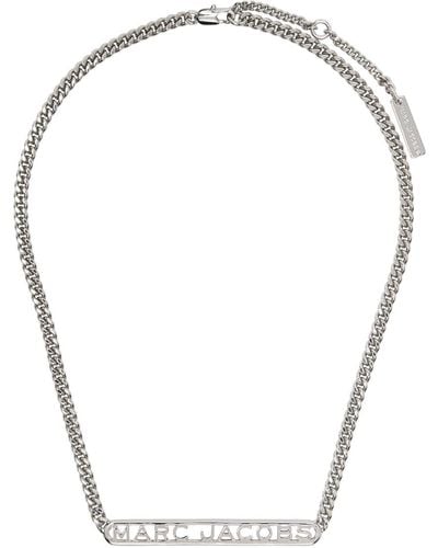 Marc Jacobs Silver 'the Monogram Chain' Necklace - Multicolour