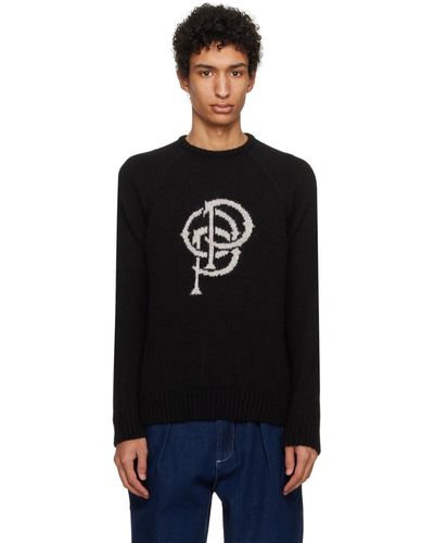 Pop Trading Co. 'pop' Initials Sweater - Black