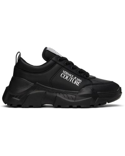 Versace Black Speedtrack Sneakers