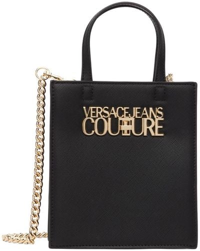 Versace Jeans Couture ロゴ トートバッグ - ブラック