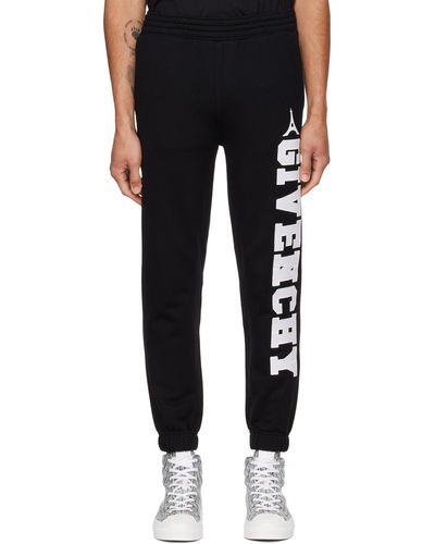 Givenchy Black Embroidered Lounge Trousers