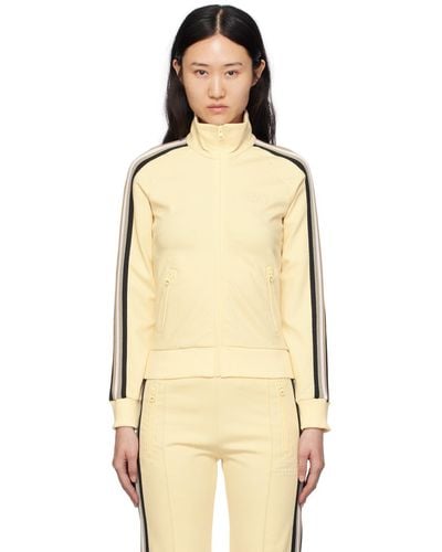 MM6 by Maison Martin Margiela Yellow Striped Jacket - Natural
