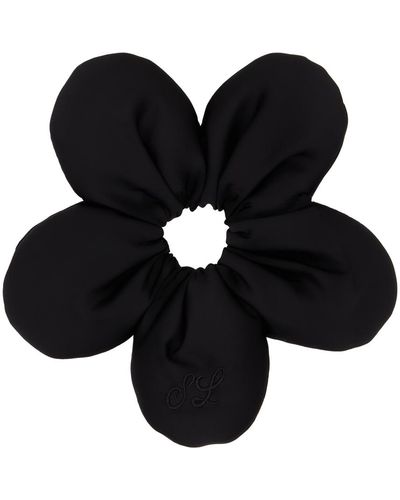 Sandy Liang Élastique à cheveux en forme de fleur 2.0 noir