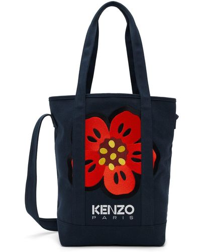 Kenzo Kombo Embossed Neoprene Tote In Pink