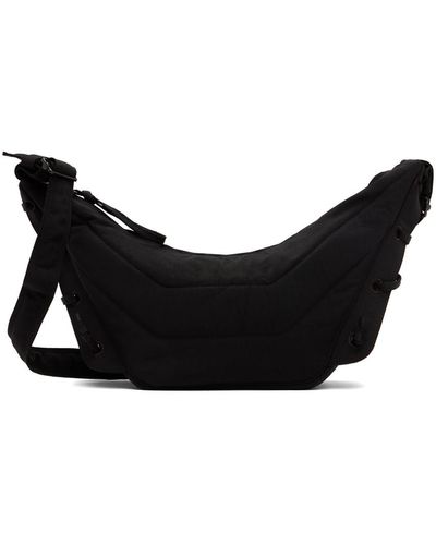 Lemaire Brown Small Soft Game Bag - Black