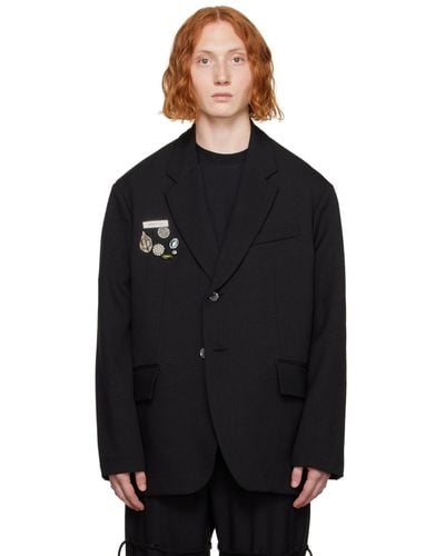 Song For The Mute Square Blazer - Black