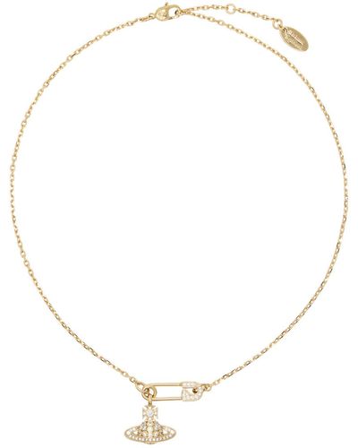 Vivienne Westwood Gold Lucrece Pendant Necklace - Natural