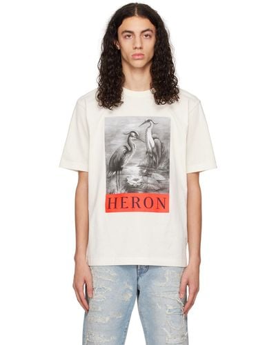 Heron Preston オフホワイト Heron Tシャツ - マルチカラー