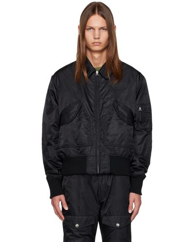 Moschino Blouson aviateur isolé noir