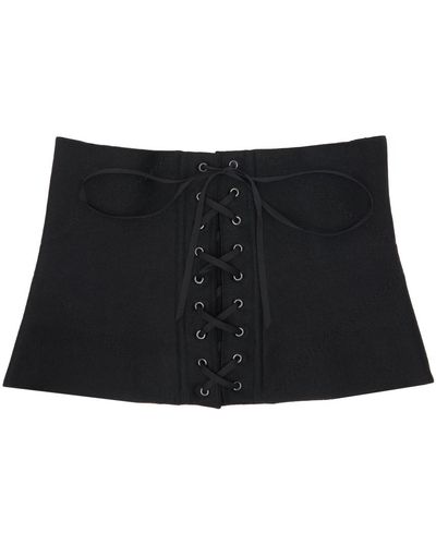 Alaïa Alaïa ceinture de style corset noire