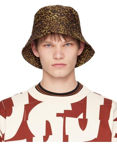 Dries Van Noten Brown Printed Bucket Hat - Multicolor
