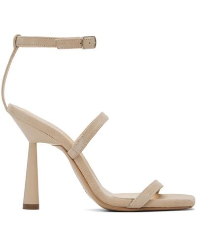Gia Borghini Giaborghini Beige Adaline Heeled Sandals - White