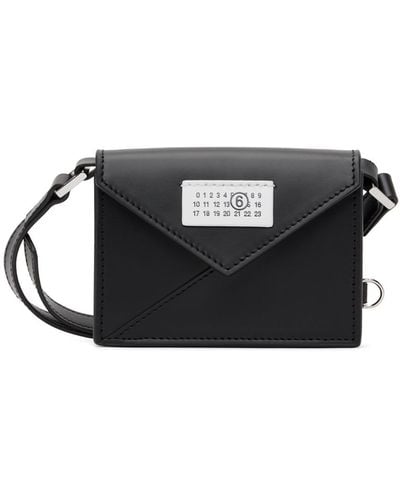 MM6 by Maison Martin Margiela Black Stitch Shoulder Bag