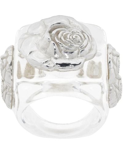 La Manso Roséton Ring - White