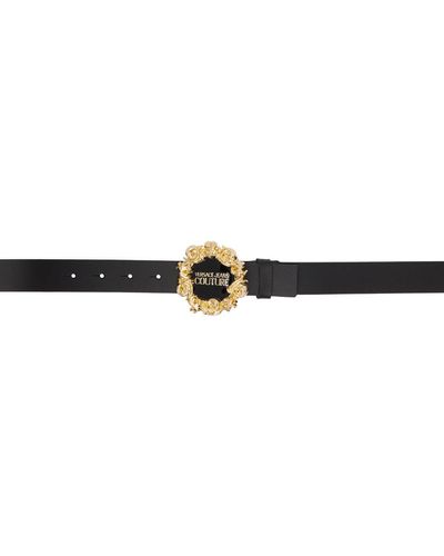 Versace Jeans Couture Black Wide Couture1 Belt