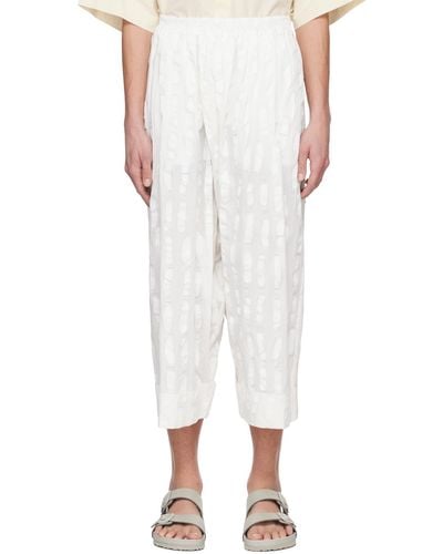 Toogood Off- 'The Baker' Trousers - White