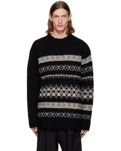 Yohji Yamamoto Wool Sweater - Black