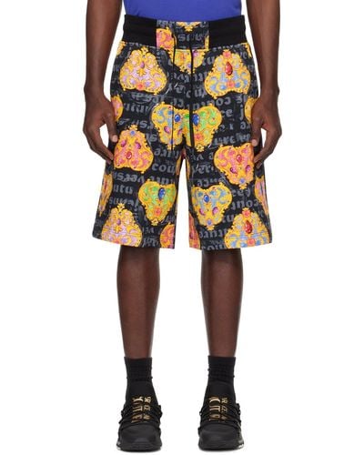 Versace Heart Couture Shorts - Black