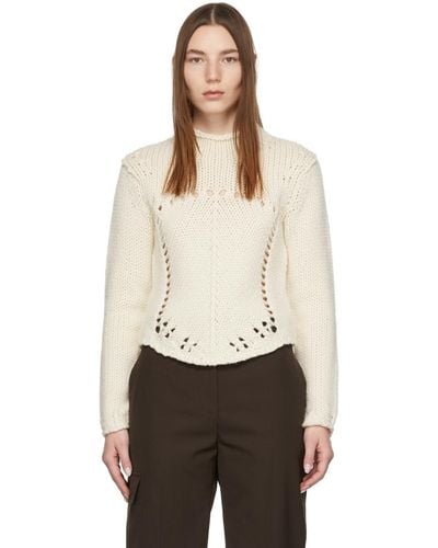 Victoria Beckham オフホワイト セーター - ナチュラル