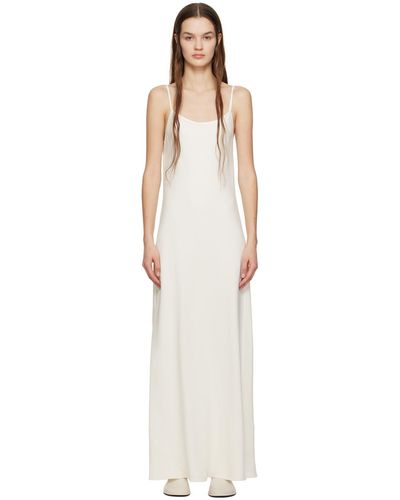 The Row Off-white Bantelle Maxi Dress - Black