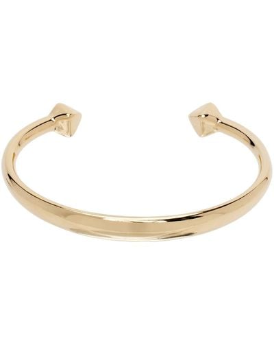 Isabel Marant Gold Ring Man Bracelet - Black
