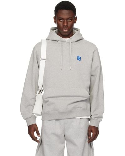 Adererror Significant Drawstring Hoodie - White