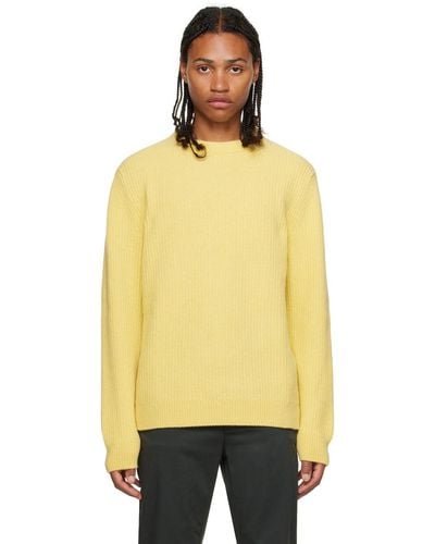 Nudie Jeans Yellow August Sweater - Orange