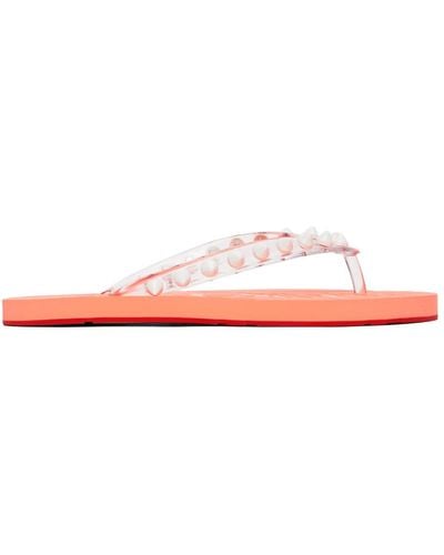 Christian Louboutin Pink Loubi Flip Spikes Donna Sandals - Multicolor