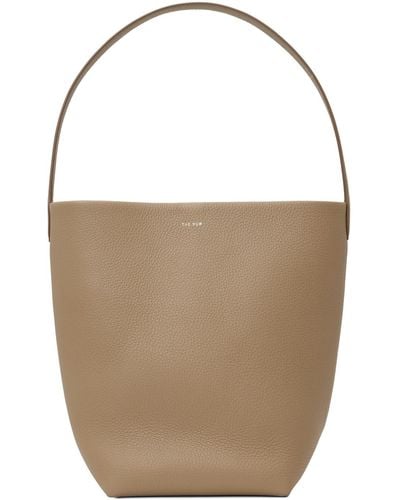 The Row Taupe Medium N/s Park Tote - Brown