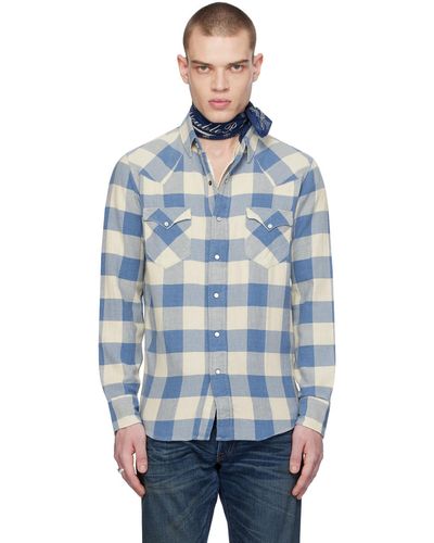 RRL Check Shirt - Blue