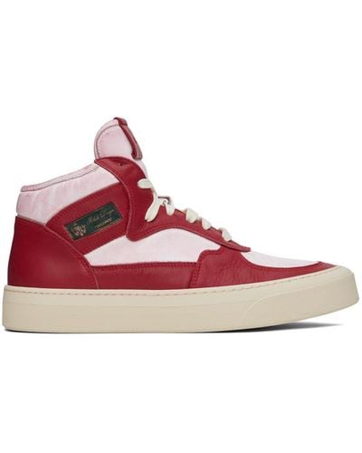 Rhude Red & White Cabriolets Trainers