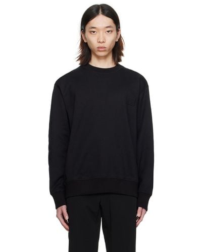 WOOYOUNGMI Black Embossed Sweatshirt