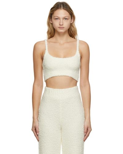 SKIMS Cozy Knit Tank White