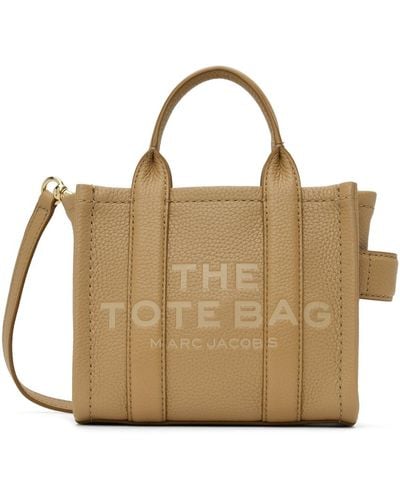 Marc Jacobs Taupe 'The Leather Crossbody' Tote - Metallic